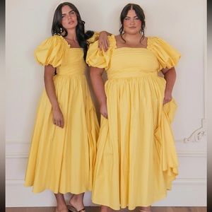 JessaKae Amber Dress Yellow NWT